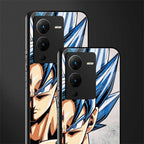 goku dragon ball z anime back phone cover | glass case for vivo v25 pro 5g