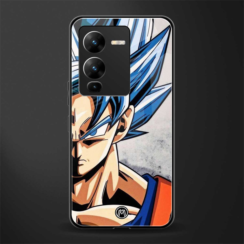 goku dragon ball z anime back phone cover | glass case for vivo v25 pro 5g