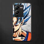goku dragon ball z anime back phone cover | glass case for vivo v25 pro 5g