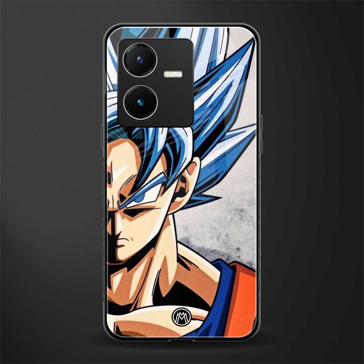 goku dragon ball z anime back phone cover | glass case for vivo y22