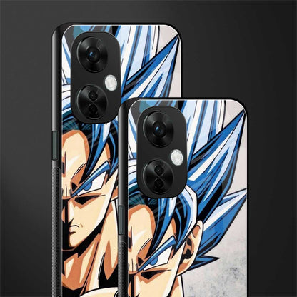 goku dragon ball z anime back phone cover | glass case for oneplus nord ce 3 lite