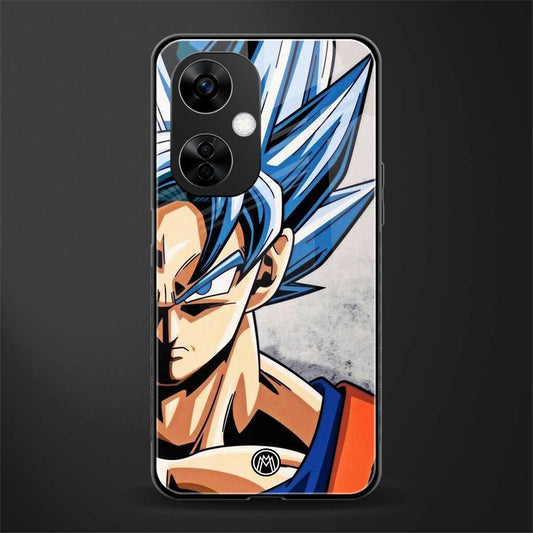 goku dragon ball z anime back phone cover | glass case for oneplus nord ce 3 lite