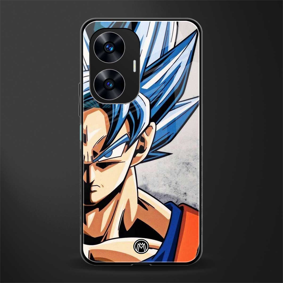 goku dragon ball z anime back phone cover | glass case for realme c55