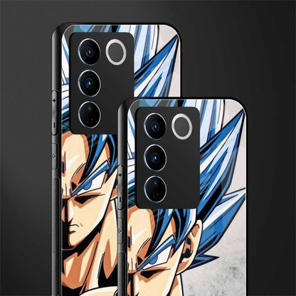 goku dragon ball z anime back phone cover | glass case for vivo v27 pro 5g
