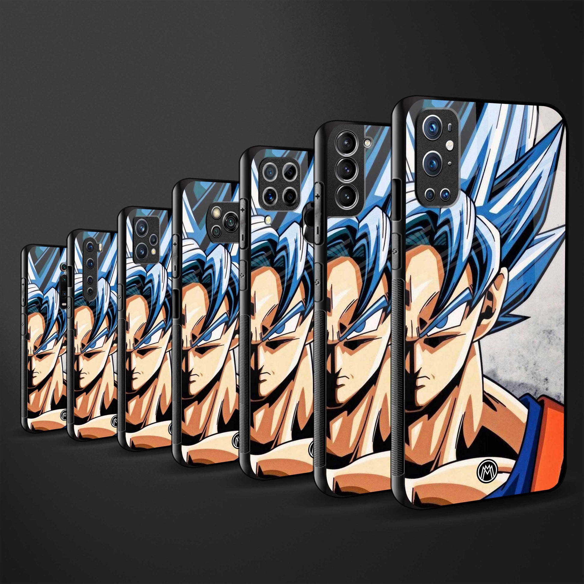 goku dragon ball z anime back phone cover | glass case for vivo y22