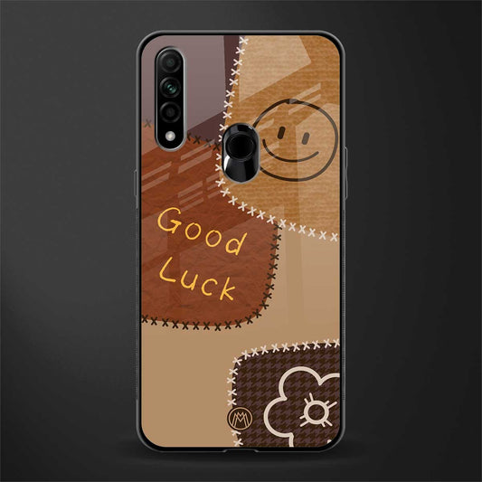 good luck glass case for oppo a31 image