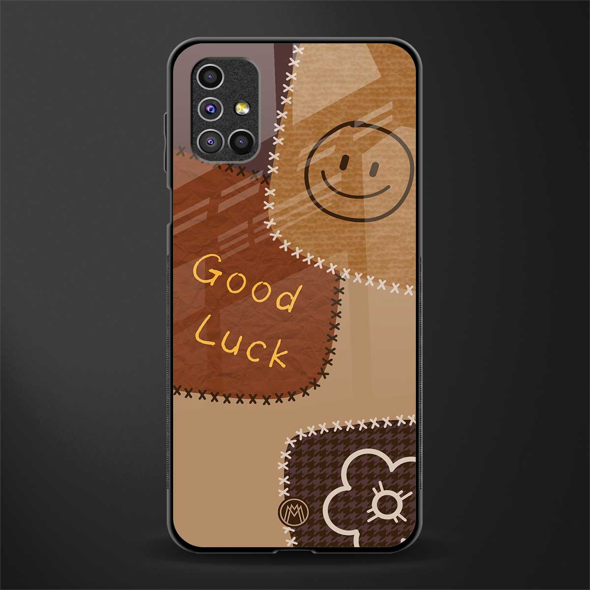 good luck glass case for samsung galaxy m51 image