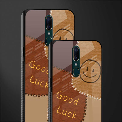 good luck glass case for oppo a9 image-2