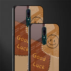 good luck glass case for oppo f11 image-2