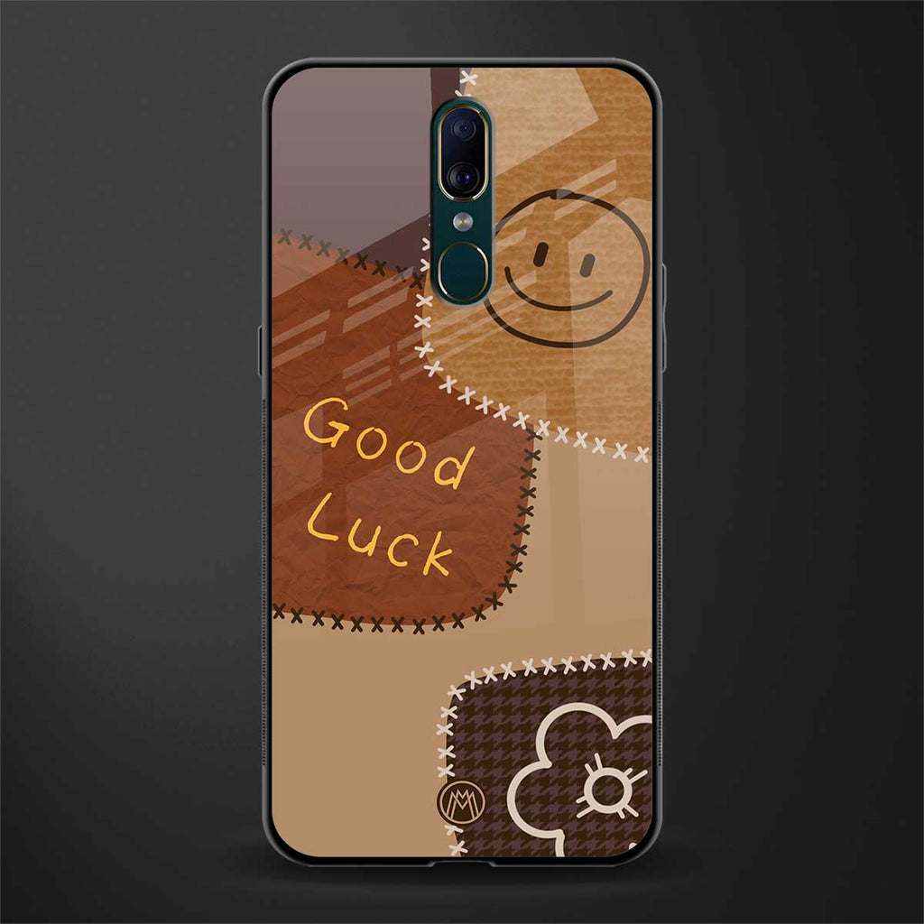 good luck glass case for oppo f11 image