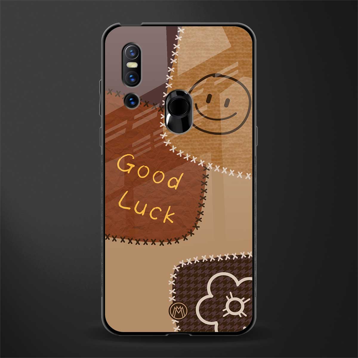 good luck glass case for vivo v15 image