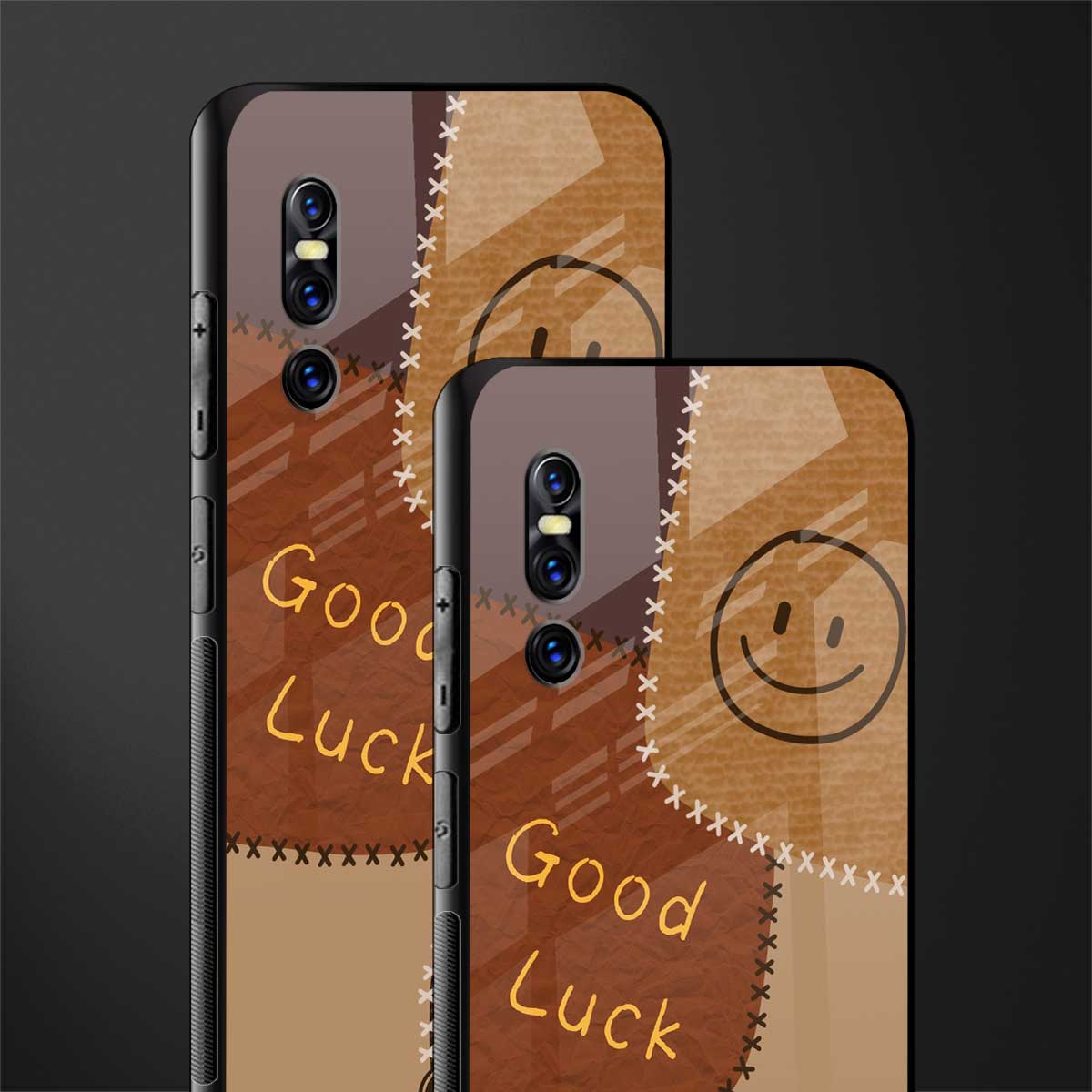 good luck glass case for vivo v15 pro image-2