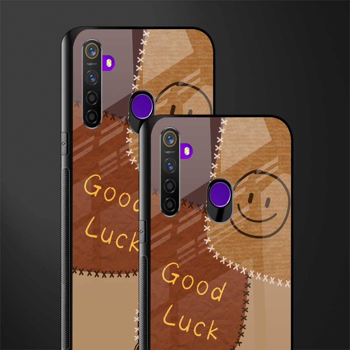 good luck glass case for realme 5i image-2