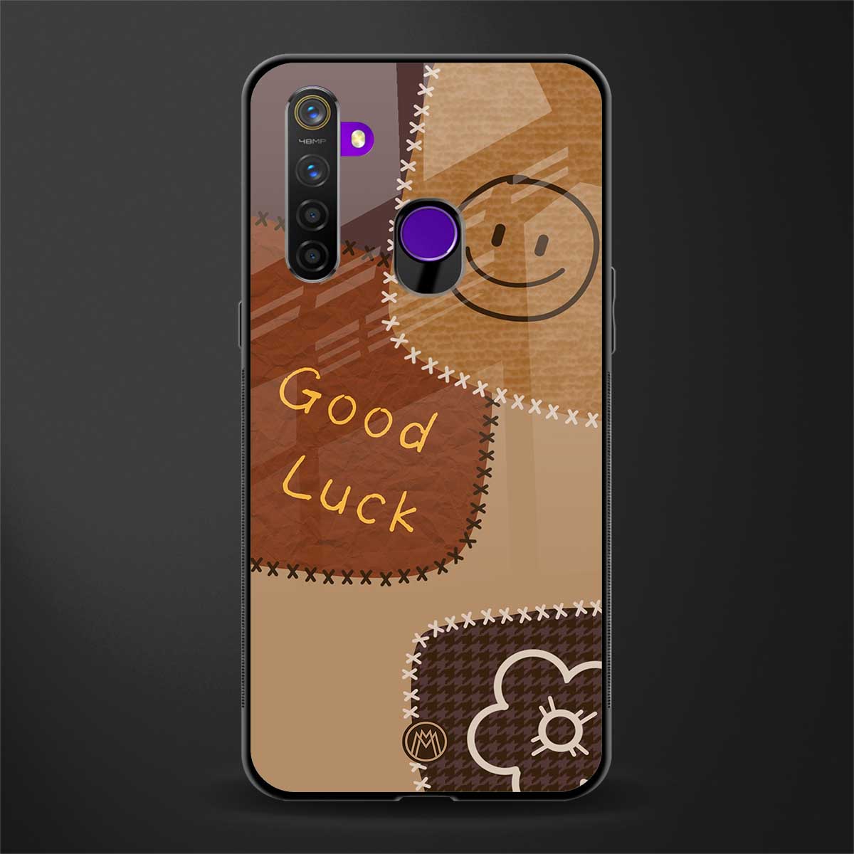 good luck glass case for realme 5i image