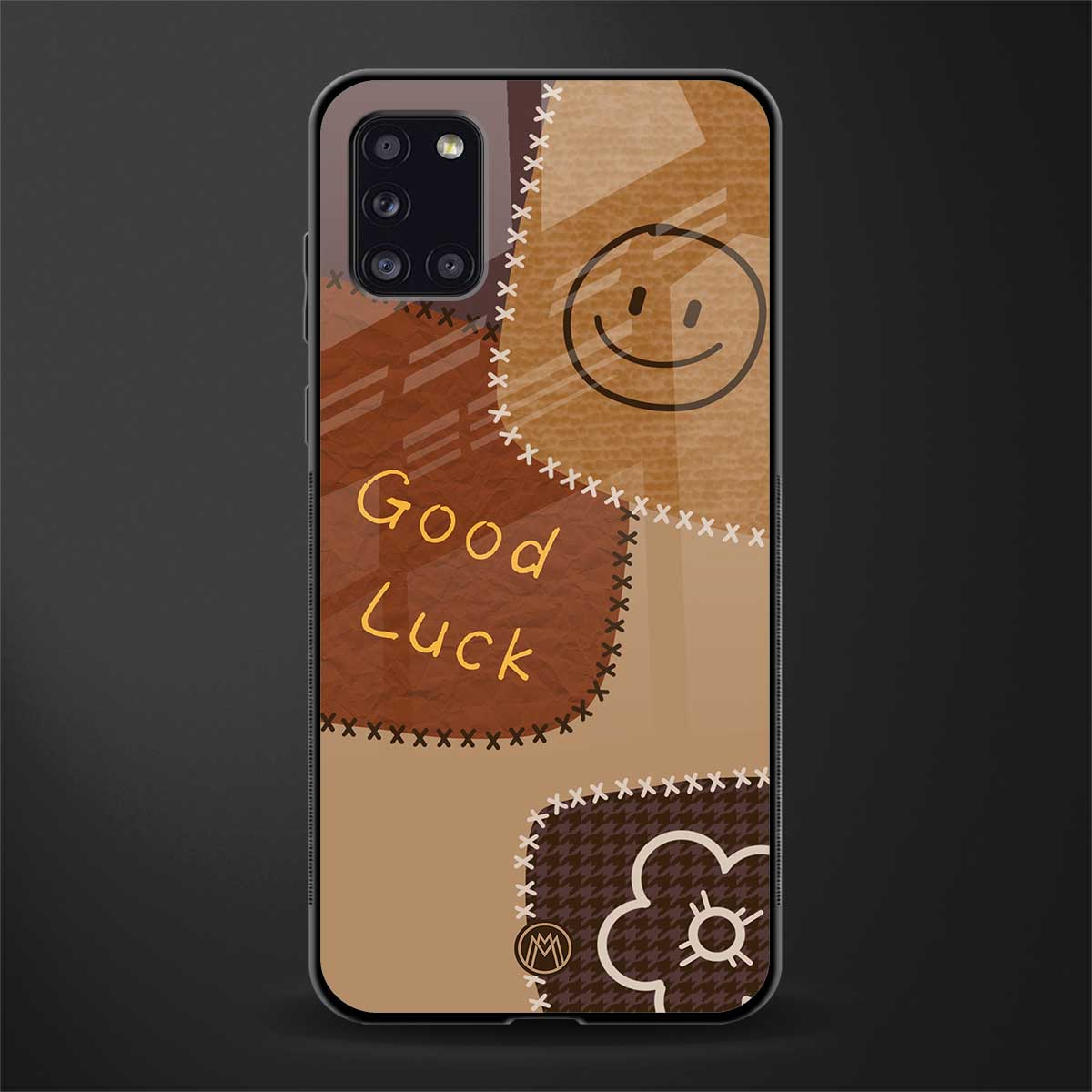 good luck glass case for samsung galaxy a31 image