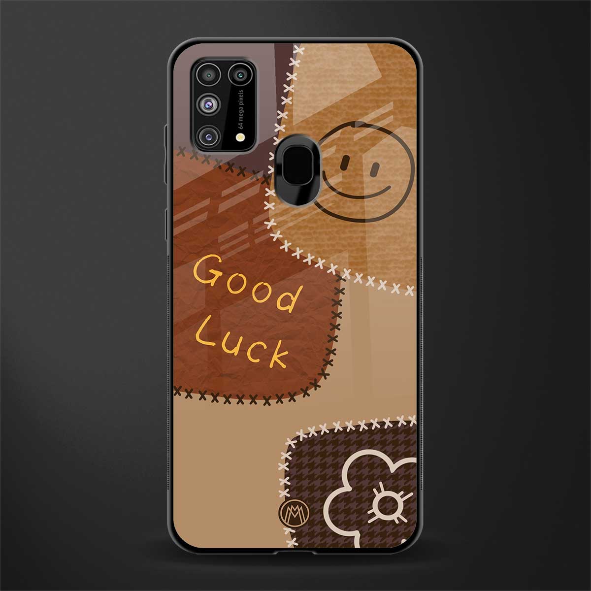 good luck glass case for samsung galaxy m31 image