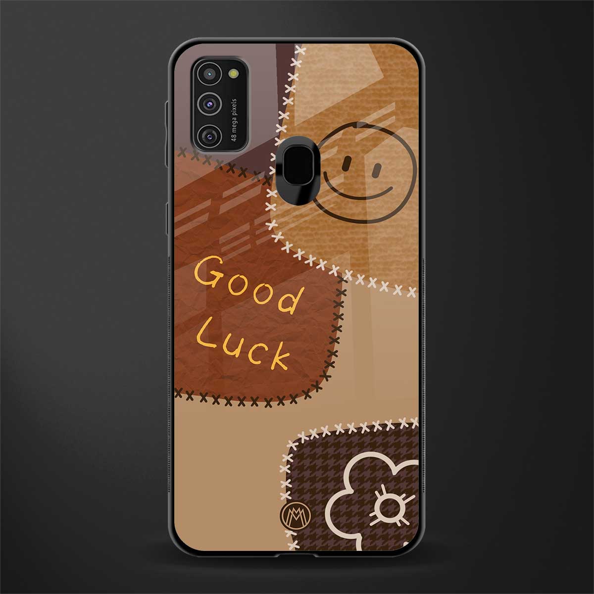 good luck glass case for samsung galaxy m21 image