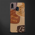 good luck glass case for samsung galaxy a20 image