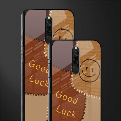 good luck glass case for redmi 8 image-2