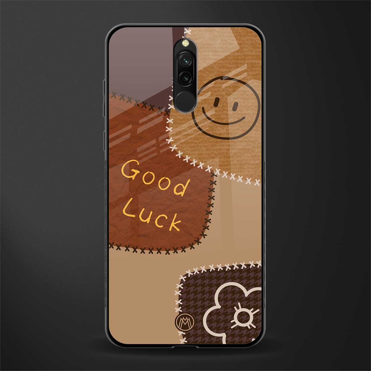 good luck glass case for redmi 8 image