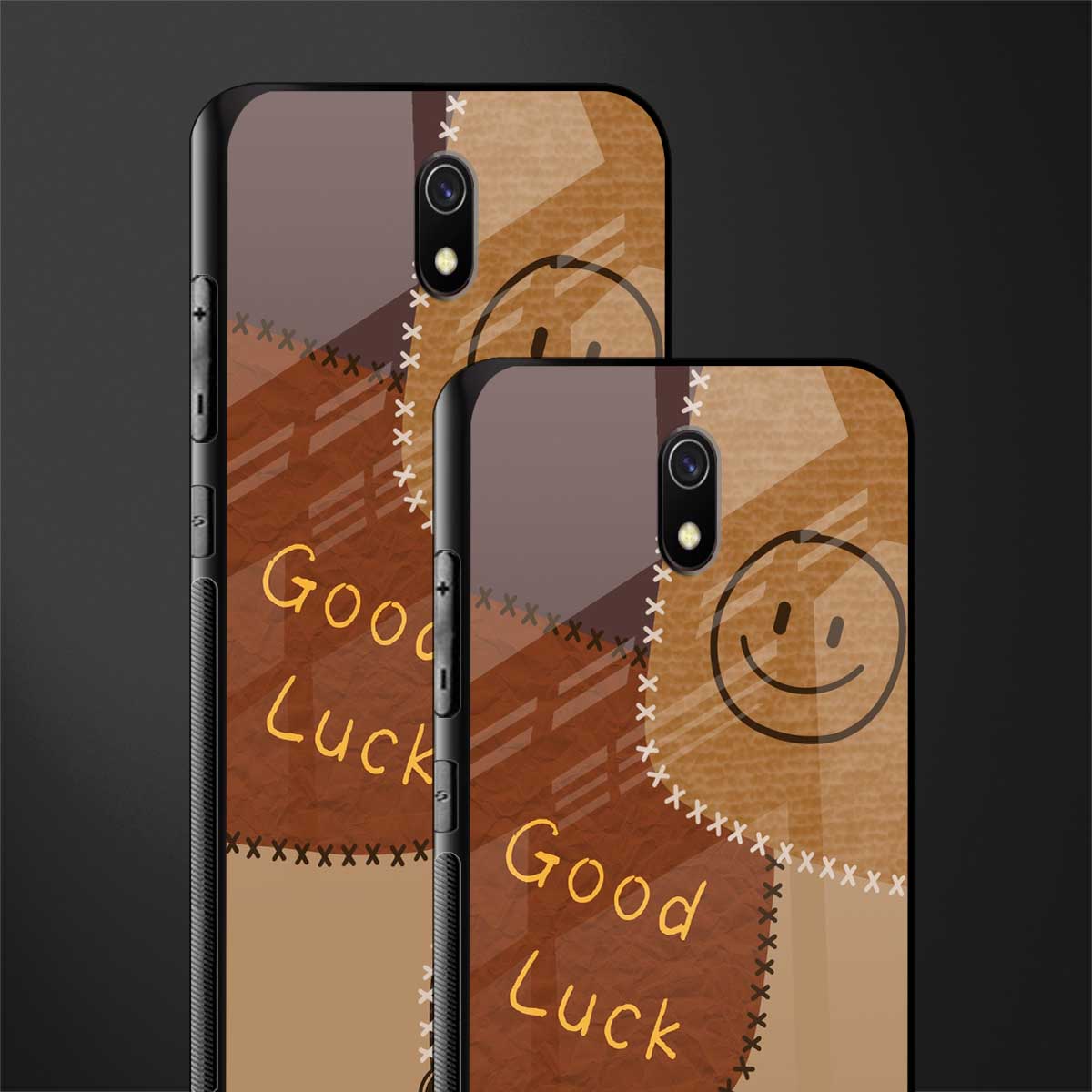 good luck glass case for redmi 8a image-2