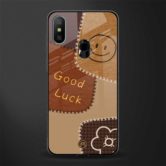 good luck glass case for redmi 6 pro image