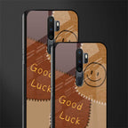good luck glass case for oppo a5 2020 image-2