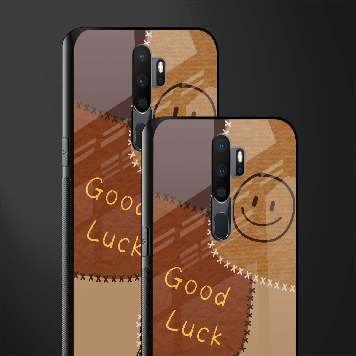 good luck glass case for oppo a5 2020 image-2