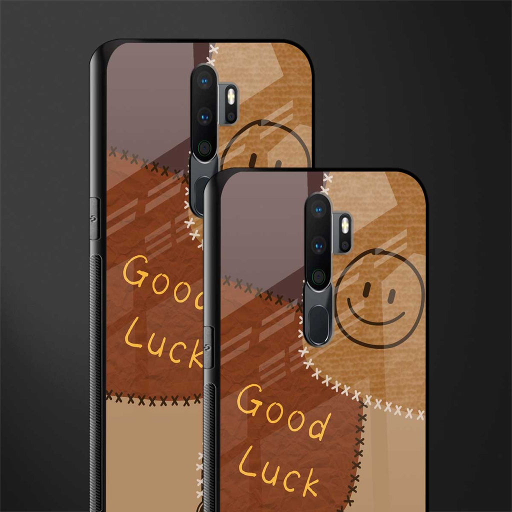 good luck glass case for oppo a9 2020 image-2