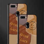 good luck glass case for oppo a7 image-2
