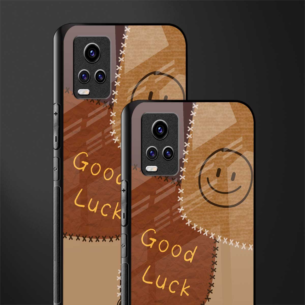 good luck back phone cover | glass case for vivo y73