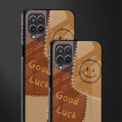 good luck back phone cover | glass case for samsung galaxy a22 4g