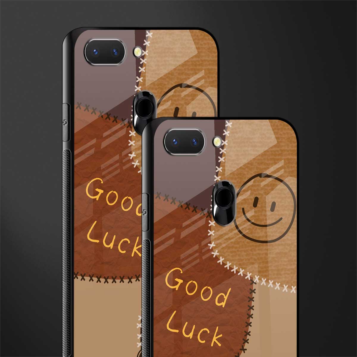 good luck glass case for oppo a5 image-2