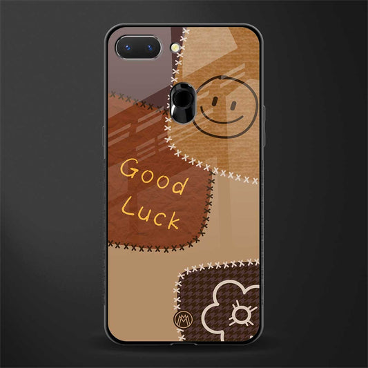 good luck glass case for oppo a5 image