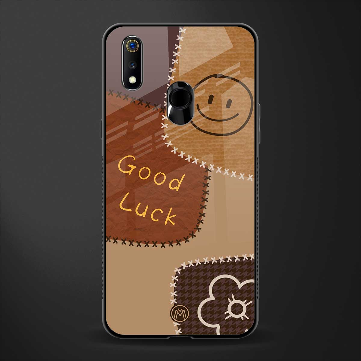 good luck glass case for realme 3 pro image