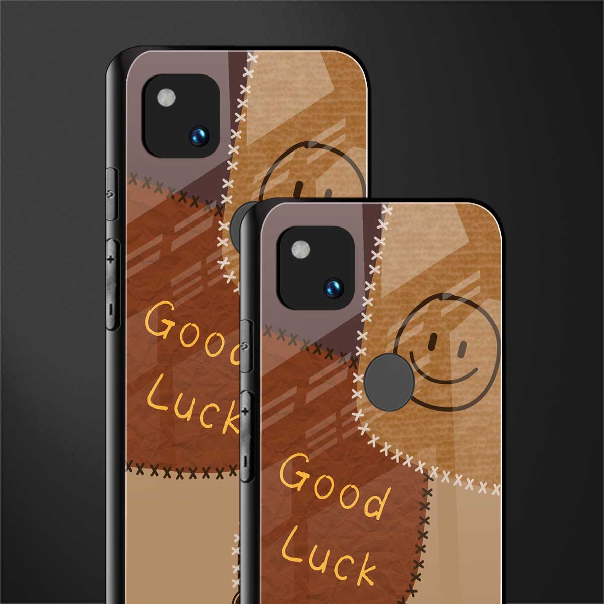 good luck back phone cover | glass case for google pixel 4a 4g