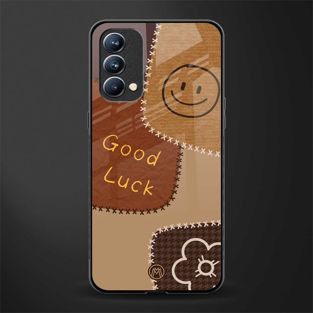 good luck glass case for oppo f19 image