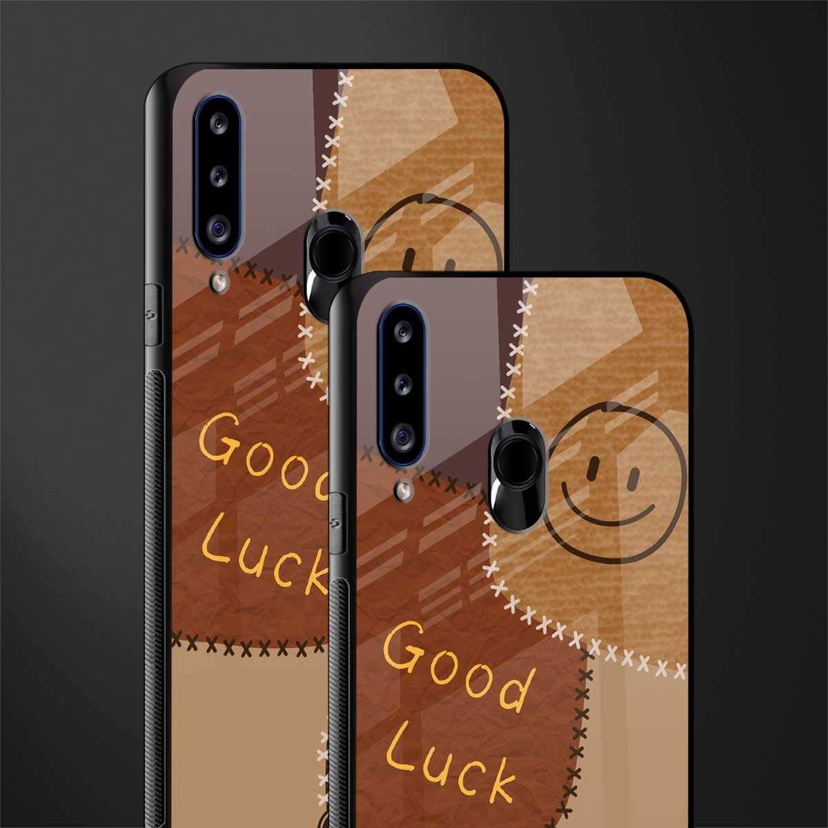 good luck glass case for samsung galaxy a20s image-2