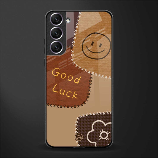 good luck glass case for samsung galaxy s21 image