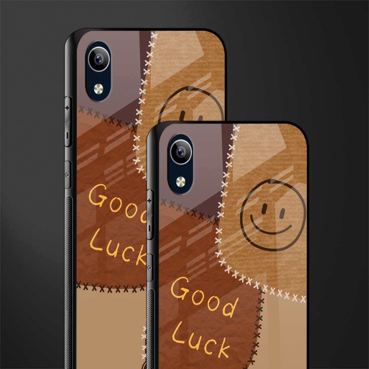 good luck glass case for vivo y1s without fingerprint image-2