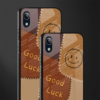 good luck glass case for vivo y1s without fingerprint image-2