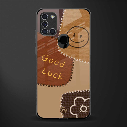 good luck glass case for samsung galaxy a21s image