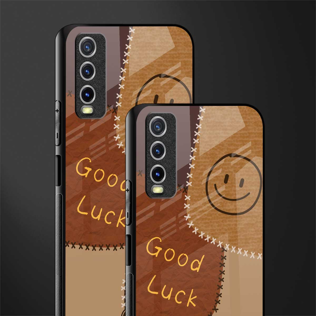good luck glass case for vivo y20 image-2
