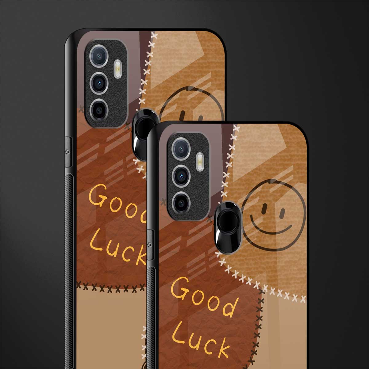 good luck glass case for oppo a53 image-2