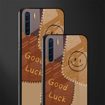good luck glass case for oppo f15 image-2