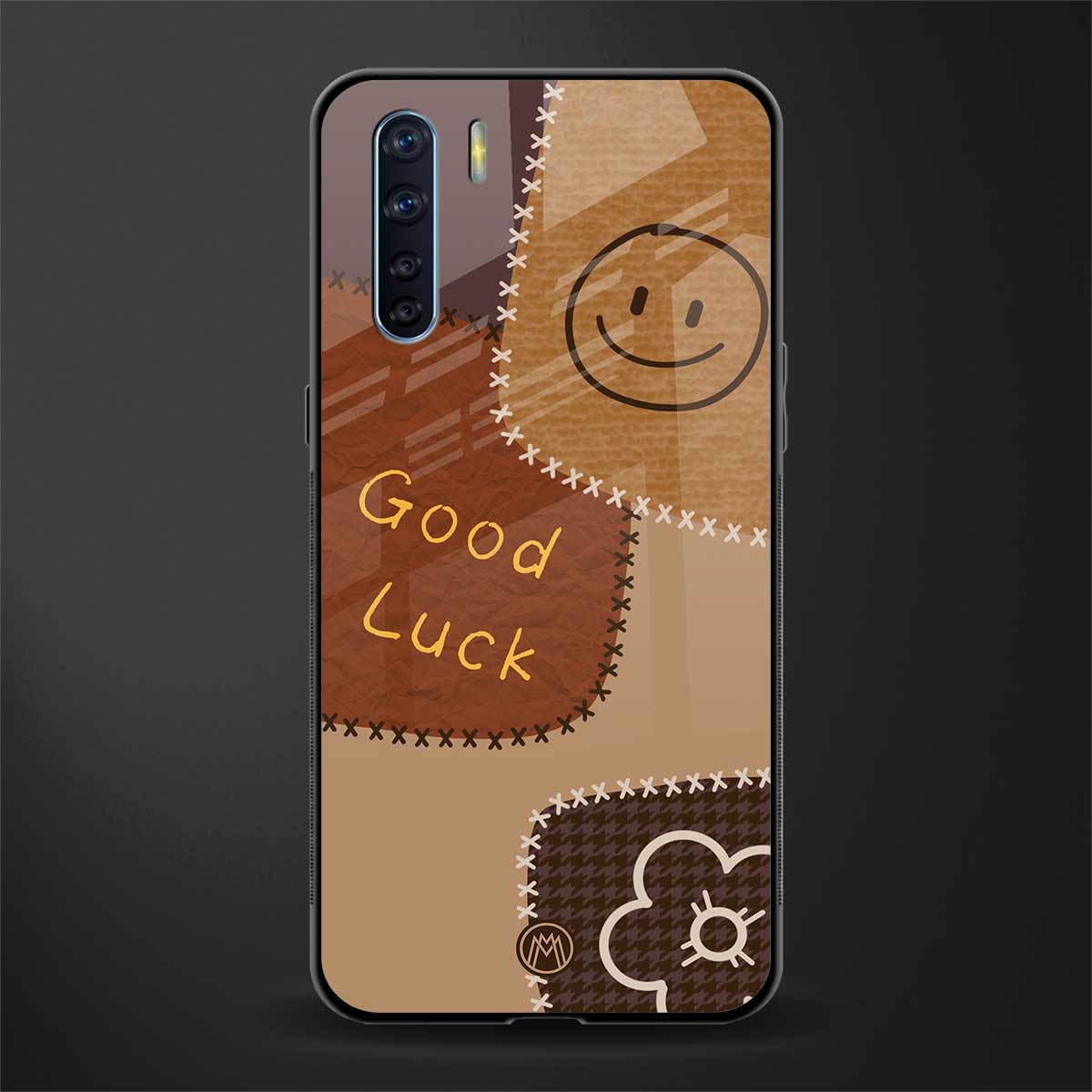 good luck glass case for oppo f15 image