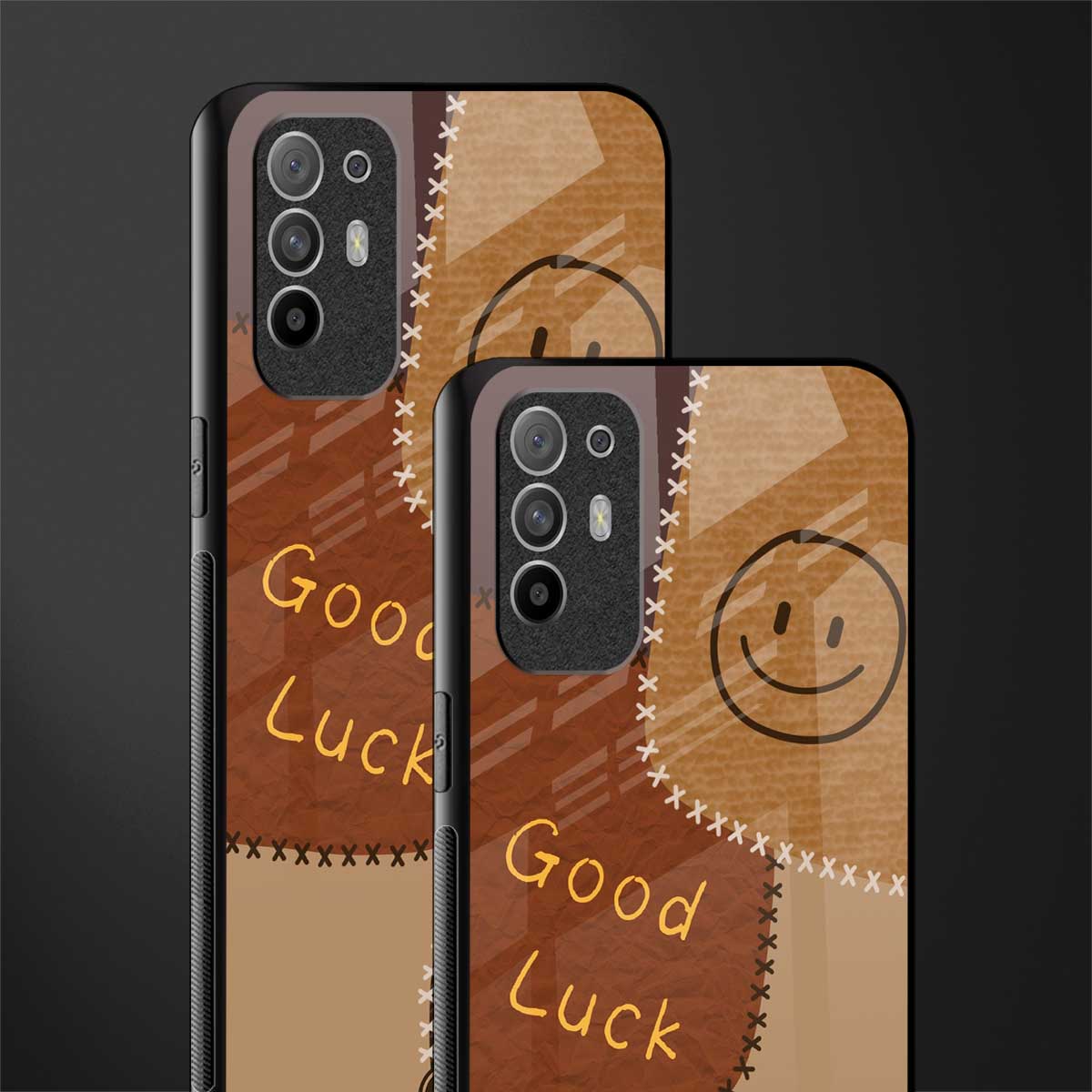 good luck glass case for oppo f19 pro plus image-2