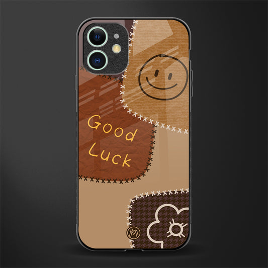 good luck glass case for iphone 12 image