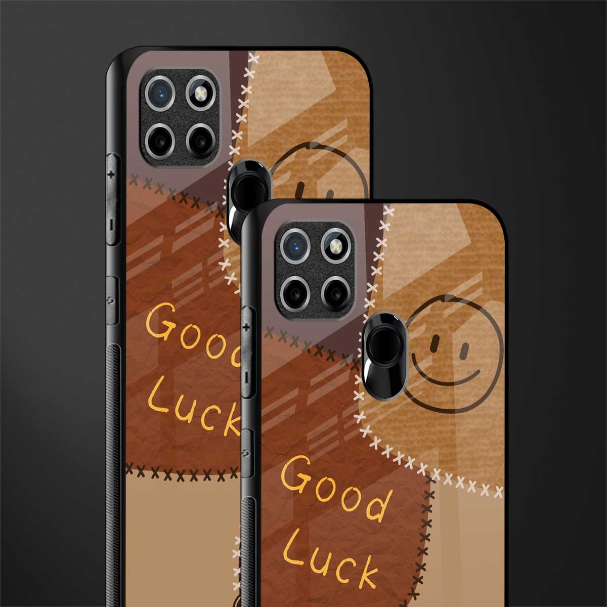 good luck glass case for realme c21 image-2