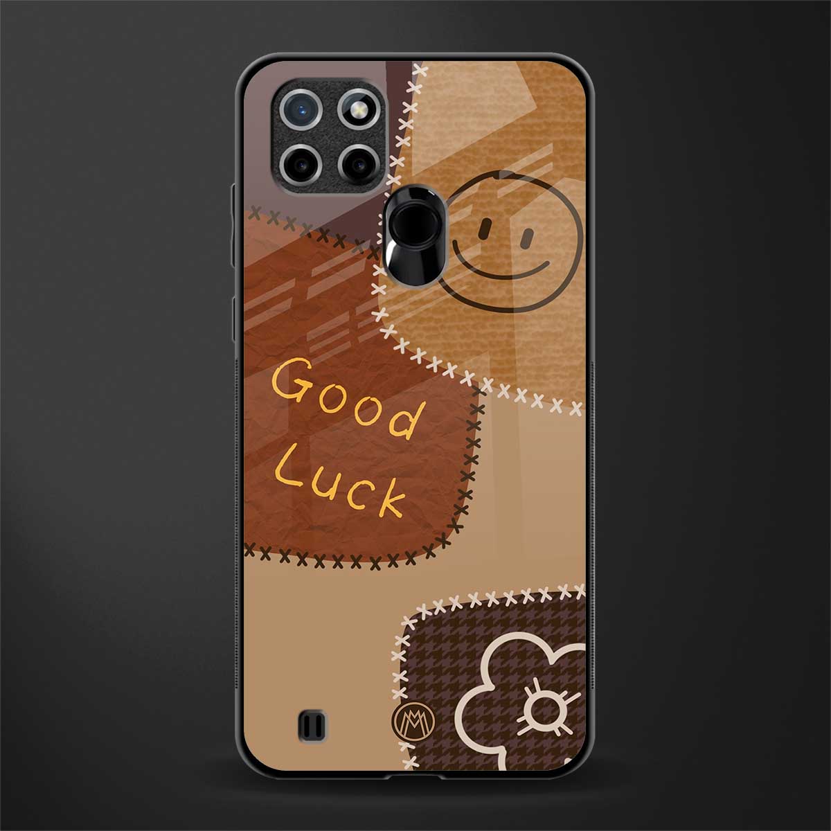 good luck glass case for realme c21 image